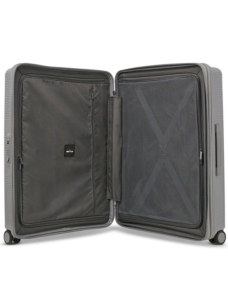 Echolac Forza 64 Cm Hardcase 4-Double Wheeled Expandable Check-In Luggage Trolley - Gray - Image 3